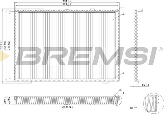 Bremsi FC1946C - Filter kabine www.molydon.hr