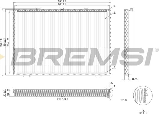 Bremsi FC1946 - Filter kabine www.molydon.hr