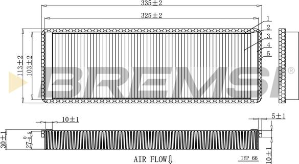 Bremsi FC1915 - Filter kabine www.molydon.hr