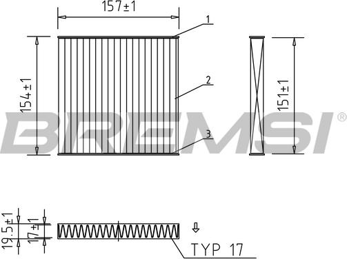 Bremsi FC1911C - Filter kabine www.molydon.hr