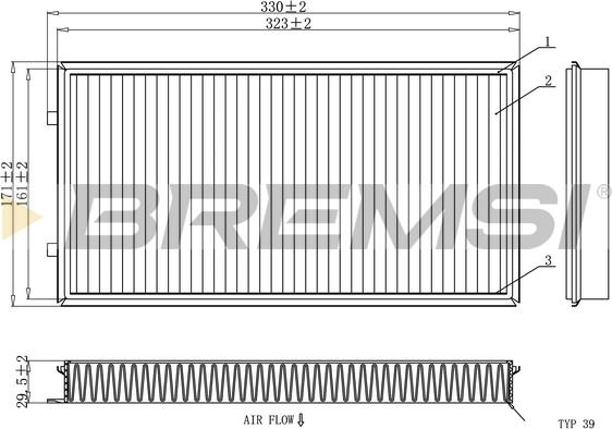 Bremsi FC1913C - Filter kabine www.molydon.hr