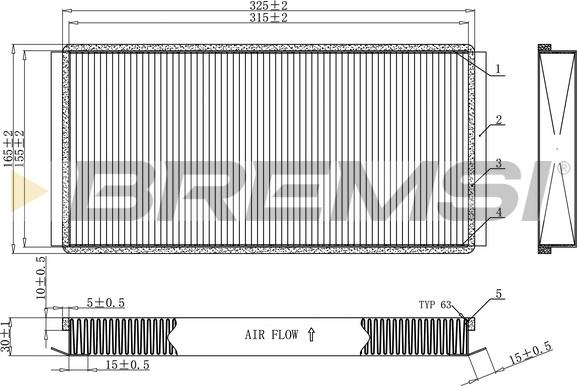 Bremsi FC1924C - Filter kabine www.molydon.hr