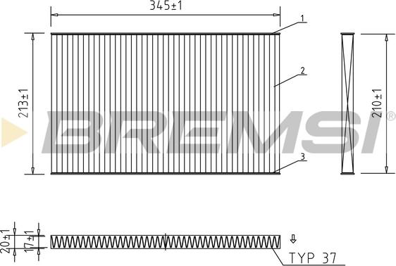 Bremsi FC1921C - Filter kabine www.molydon.hr