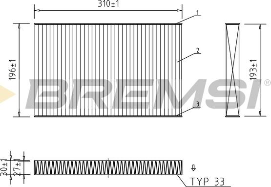 Bremsi FC1549C - Filter kabine www.molydon.hr