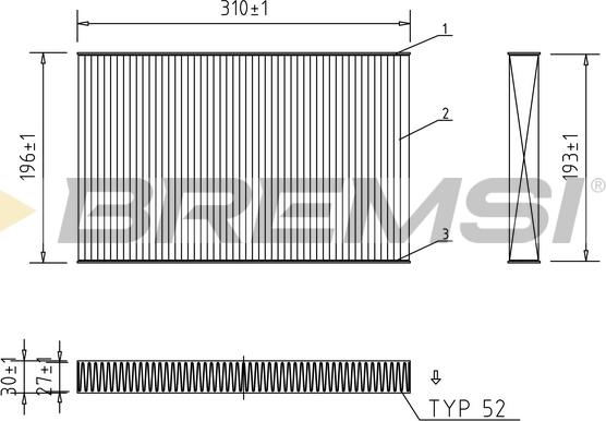 Bremsi FC1549 - Filter kabine www.molydon.hr