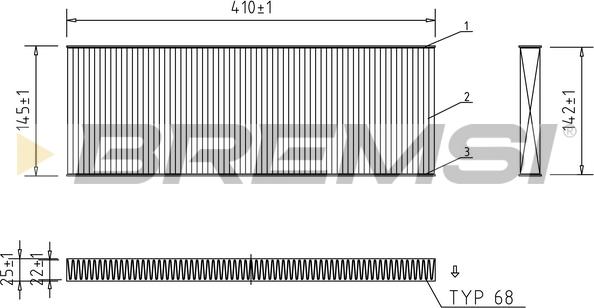 Bremsi FC1545 - Filter kabine www.molydon.hr