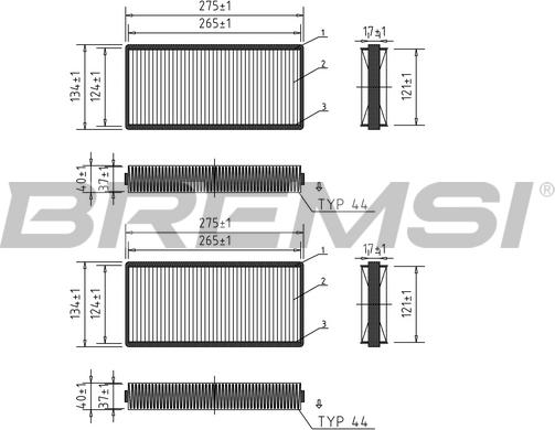 Bremsi FC1551 - Filter kabine www.molydon.hr