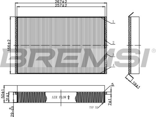 Bremsi FC1553 - Filter kabine www.molydon.hr