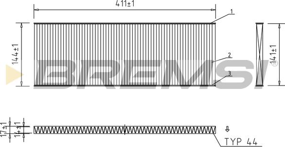 Bremsi FC1532C - Filter kabine www.molydon.hr