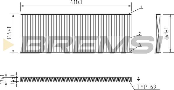 Bremsi FC1532 - Filter kabine www.molydon.hr