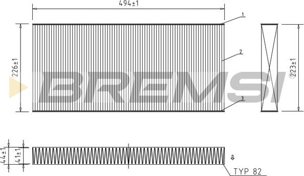 Bremsi FC1522 - Filter kabine www.molydon.hr