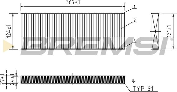 Bremsi FC1339 - Filter kabine www.molydon.hr