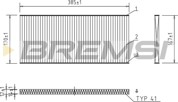 Bremsi FC1330C - Filter kabine www.molydon.hr