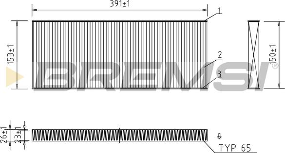 Bremsi FC1329 - Filter kabine www.molydon.hr