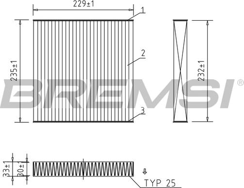 Bremsi FC1325C - Filter kabine www.molydon.hr