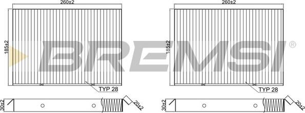 Bremsi FC2541C - Filter kabine www.molydon.hr