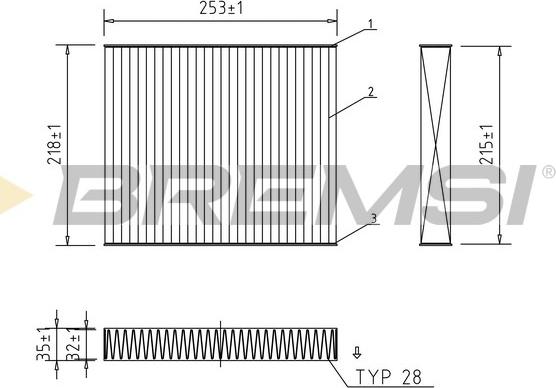 Bremsi FC2542C - Filter kabine www.molydon.hr