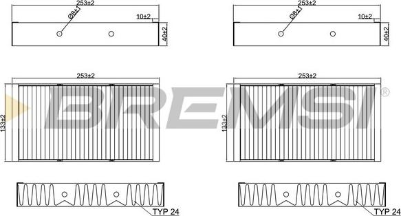 Bremsi FC2555C - Filter kabine www.molydon.hr