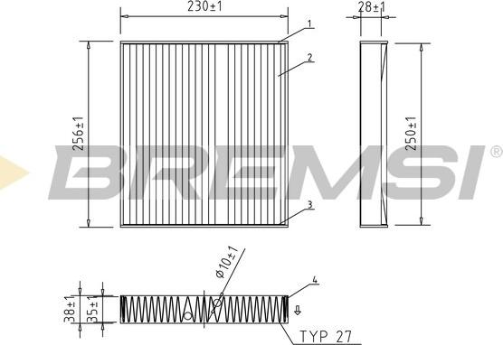 Bremsi FC2553C - Filter kabine www.molydon.hr