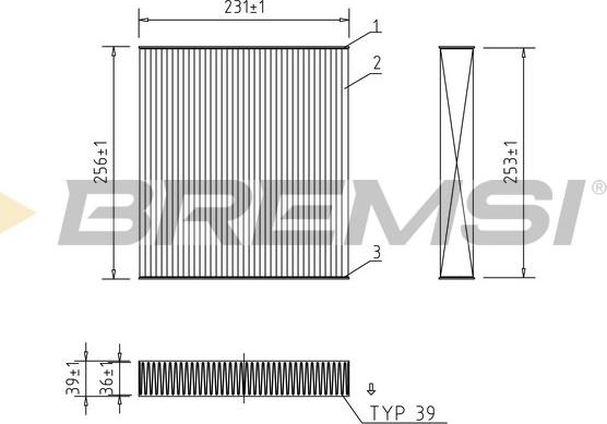 Bremsi FC2562A - Filter kabine www.molydon.hr