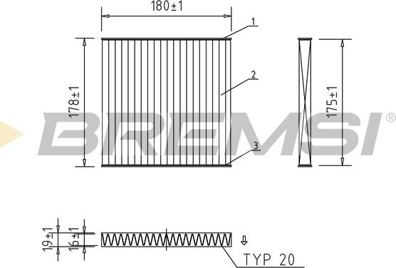 Bremsi FC2519C - Filter kabine www.molydon.hr