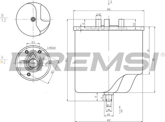 Bremsi FE0045 - Filter za gorivo www.molydon.hr