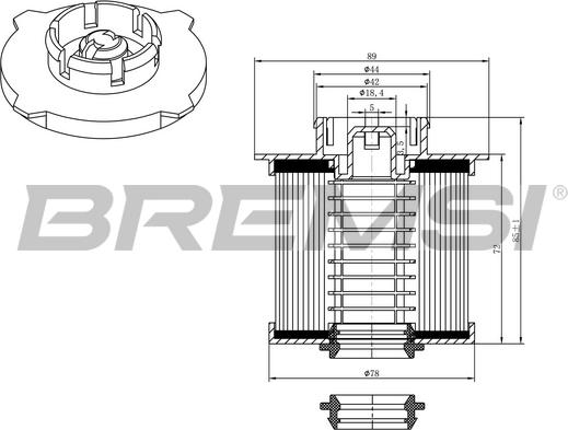 Bremsi FE0042 - Filter za gorivo www.molydon.hr