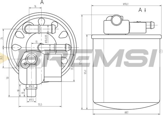 Bremsi FE0056 - Filter za gorivo www.molydon.hr