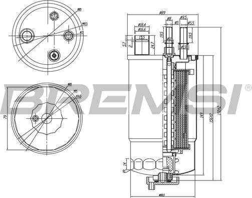 Bremsi FE0050 - Filter za gorivo www.molydon.hr