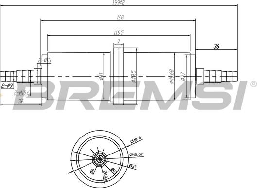 Bremsi FE0036 - Filter za gorivo www.molydon.hr