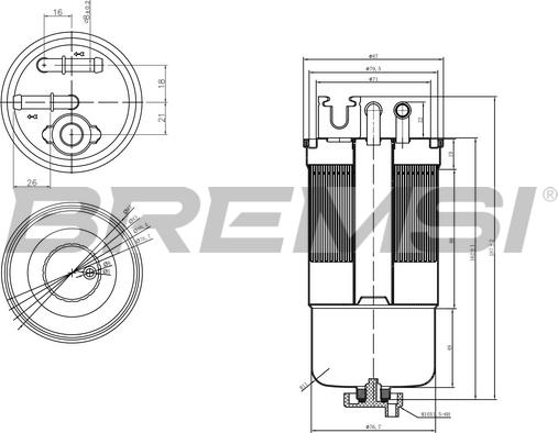 Bremsi FE0159 - Filter za gorivo www.molydon.hr