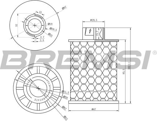 Bremsi FE0150 - Filter za gorivo www.molydon.hr