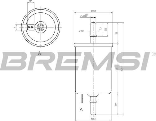 Bremsi FE0844 - Filter za gorivo www.molydon.hr