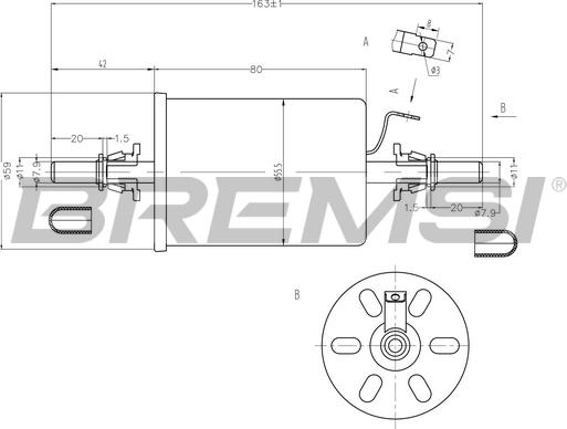 Bremsi FE0845 - Filter za gorivo www.molydon.hr