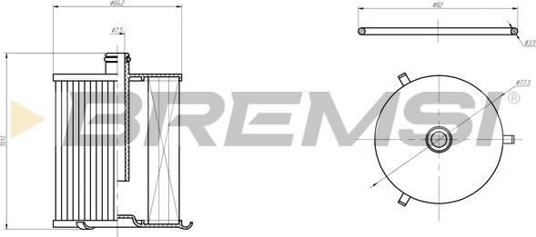 Bremsi FE0805 - Filter za gorivo www.molydon.hr