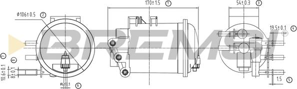 Bremsi FE0800 - Filter za gorivo www.molydon.hr