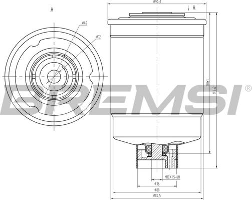 Bremsi FE0814 - Filter za gorivo www.molydon.hr