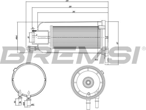 Bremsi FE0834 - Filter za gorivo www.molydon.hr