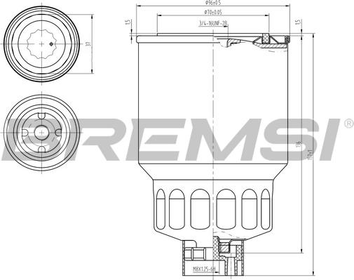 Bremsi FE0838 - Filter za gorivo www.molydon.hr