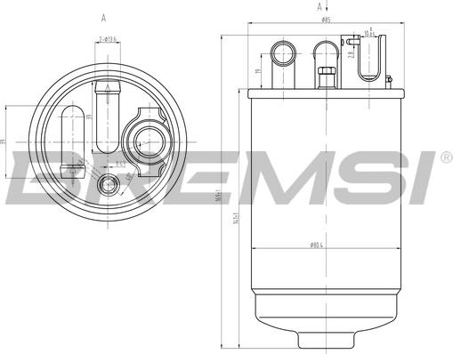 Bremsi FE0829 - Filter za gorivo www.molydon.hr