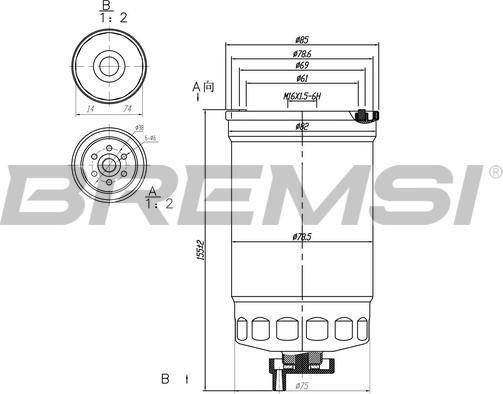 Bremsi FE0826 - Filter za gorivo www.molydon.hr