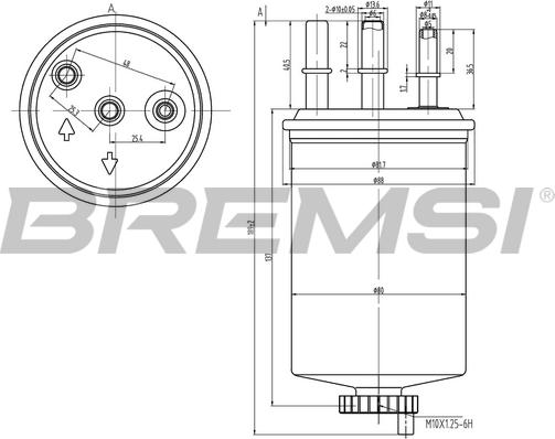 Bremsi FE0828 - Filter za gorivo www.molydon.hr