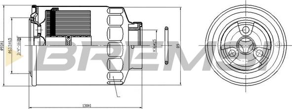 Bremsi FE0823 - Filter za gorivo www.molydon.hr