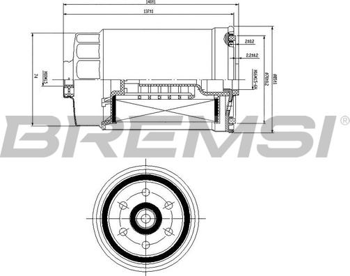 Bremsi FE0822 - Filter za gorivo www.molydon.hr