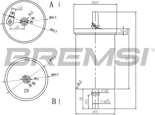 Bremsi FE0390 - Filter za gorivo www.molydon.hr