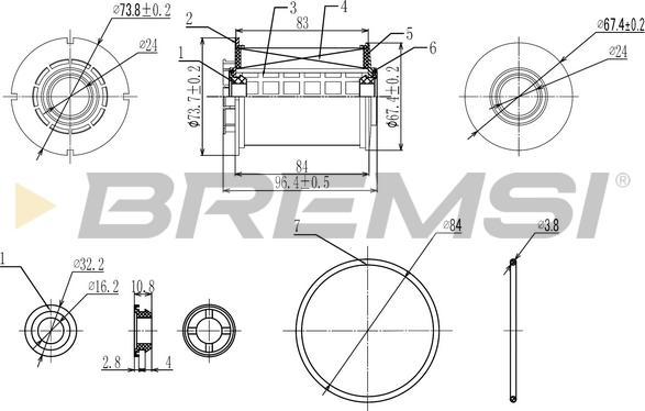 Bremsi FE0342 - Filter za gorivo www.molydon.hr