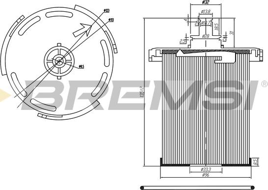 Bremsi FE0358 - Filter za gorivo www.molydon.hr