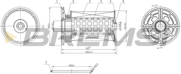 Bremsi FE0360 - Filter za gorivo www.molydon.hr