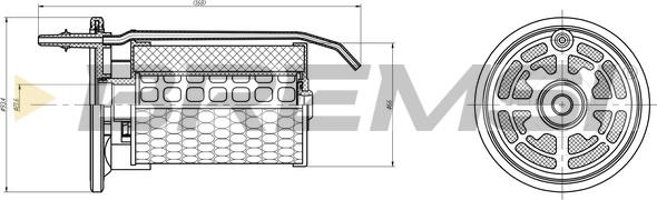 Bremsi FE0363 - Filter za gorivo www.molydon.hr