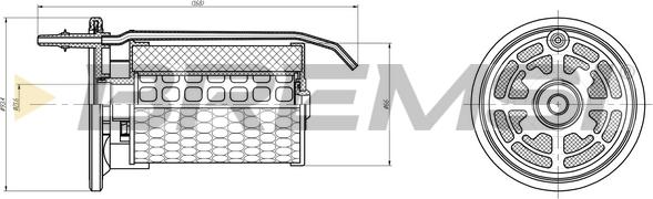 Bremsi FE0362 - Filter za gorivo www.molydon.hr